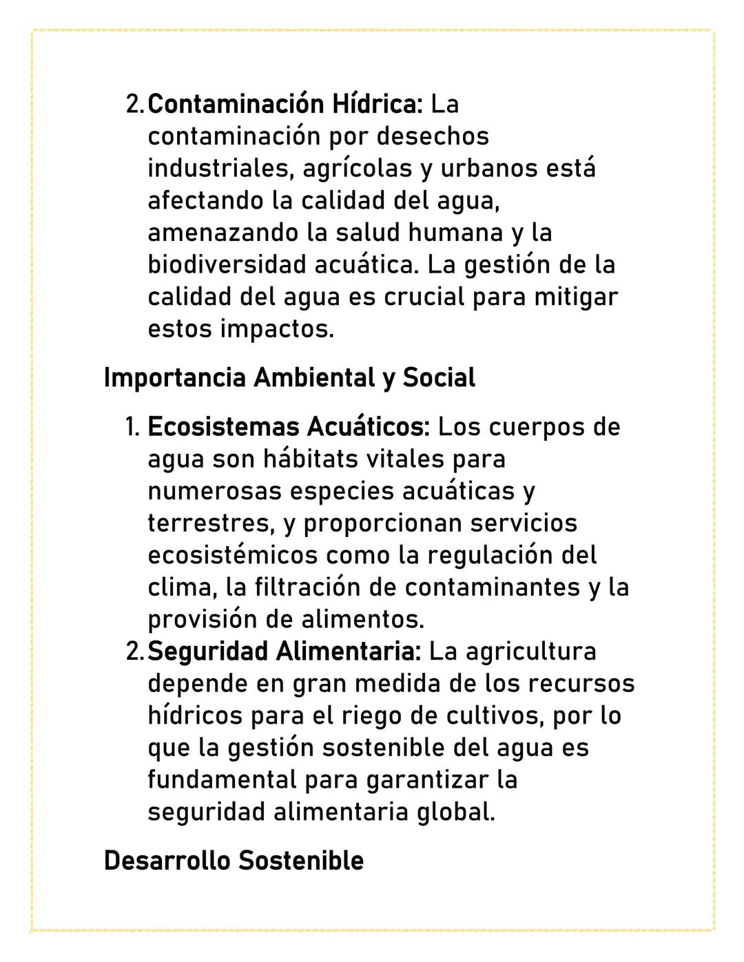 HIDROGRAFÍA Y
RECURSOS
HÍDRICOS
La hidrografía y los recursos hídricos son
áreas de estudio cruciales que se enfocan
en el análisis y la ges