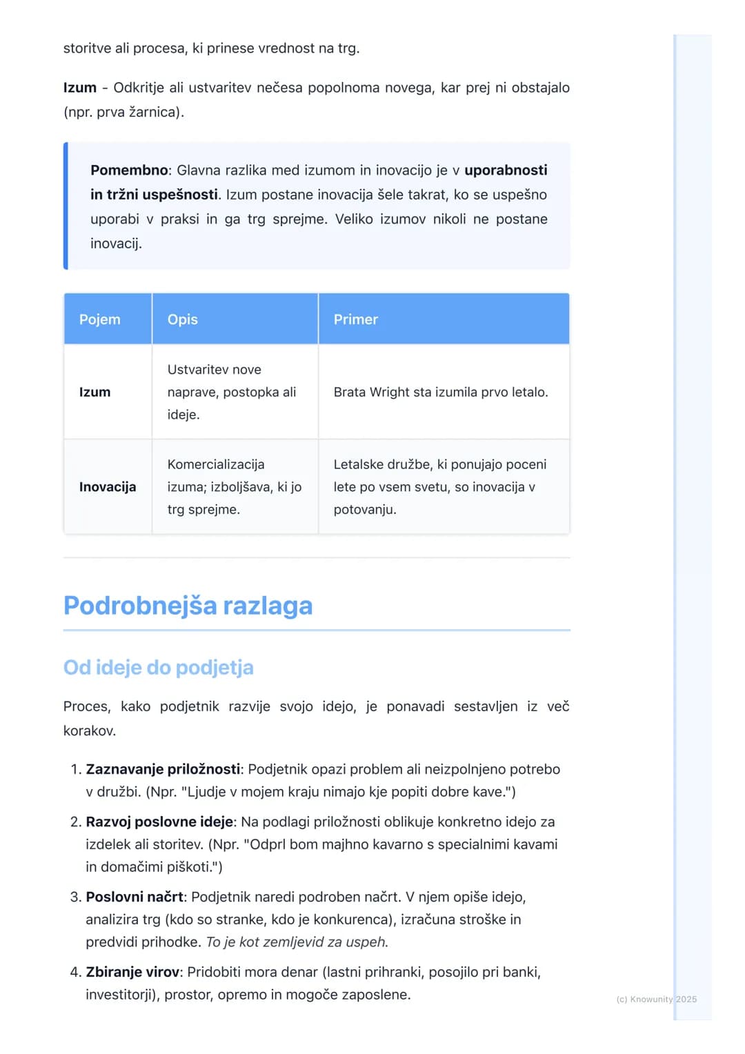 # Podjetništvo in inovacije
Uvod v podjetništvo in inovacije
Podjetništvo je v bistvu proces ustvarjanja nečesa novega in vrednega.
Podjet