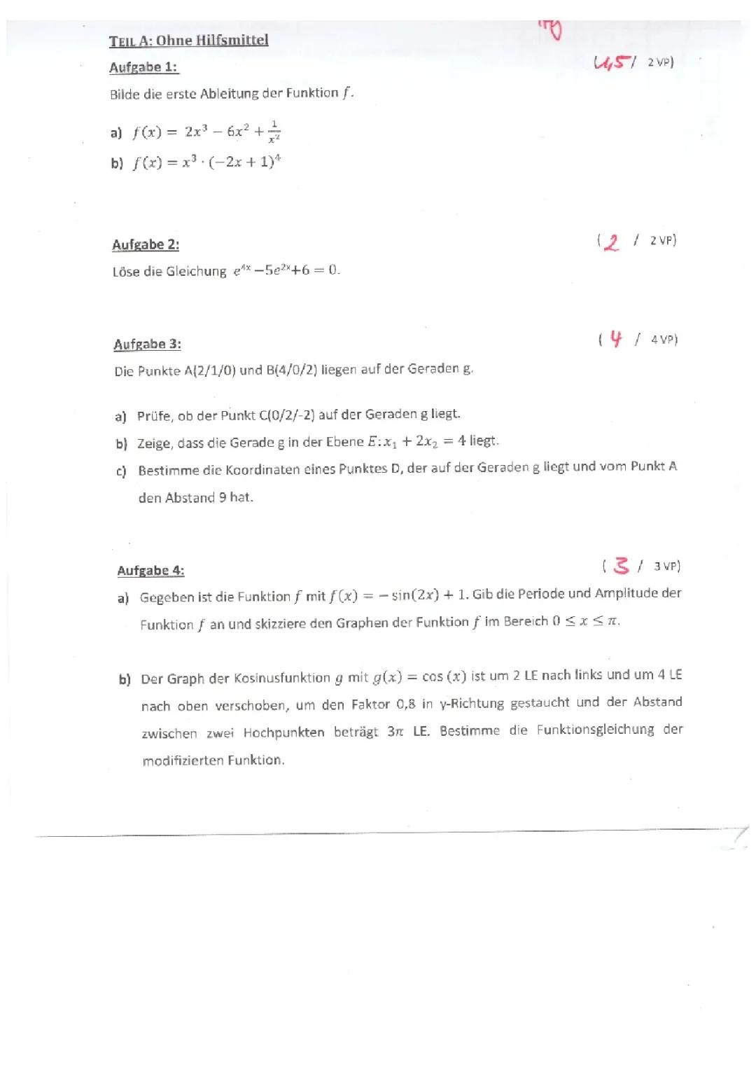 Ableitungen Aufgaben und Übungen für die 11. Klasse – PDF mit Lösungen