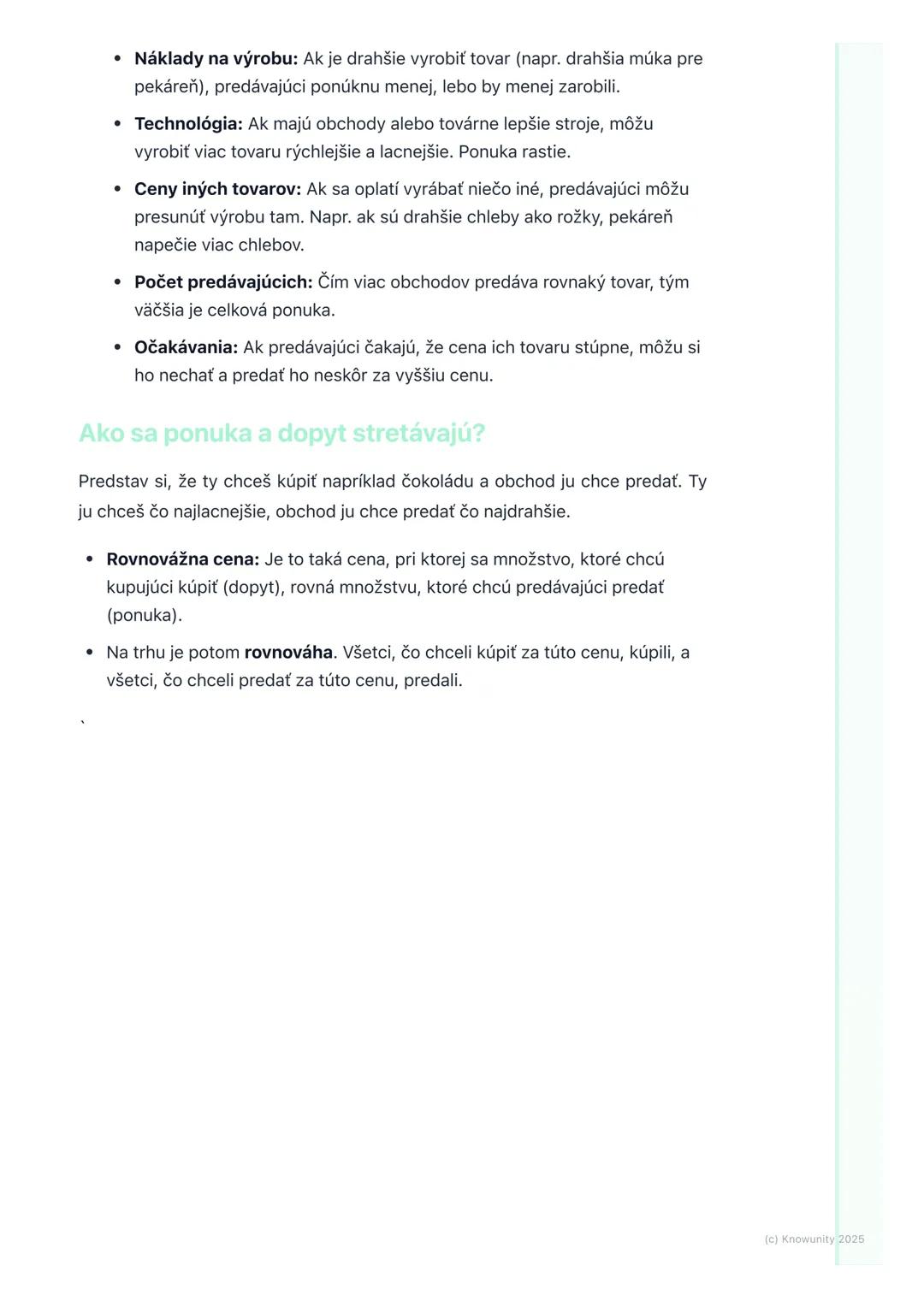 # Ponuka a dopyt (základy)
1. Prehľad a úvod
Takže, ponuka a dopyt sú dve veľmi dôležité veci v ekonomike. Pomáhajú nám
pochopiť, prečo sa