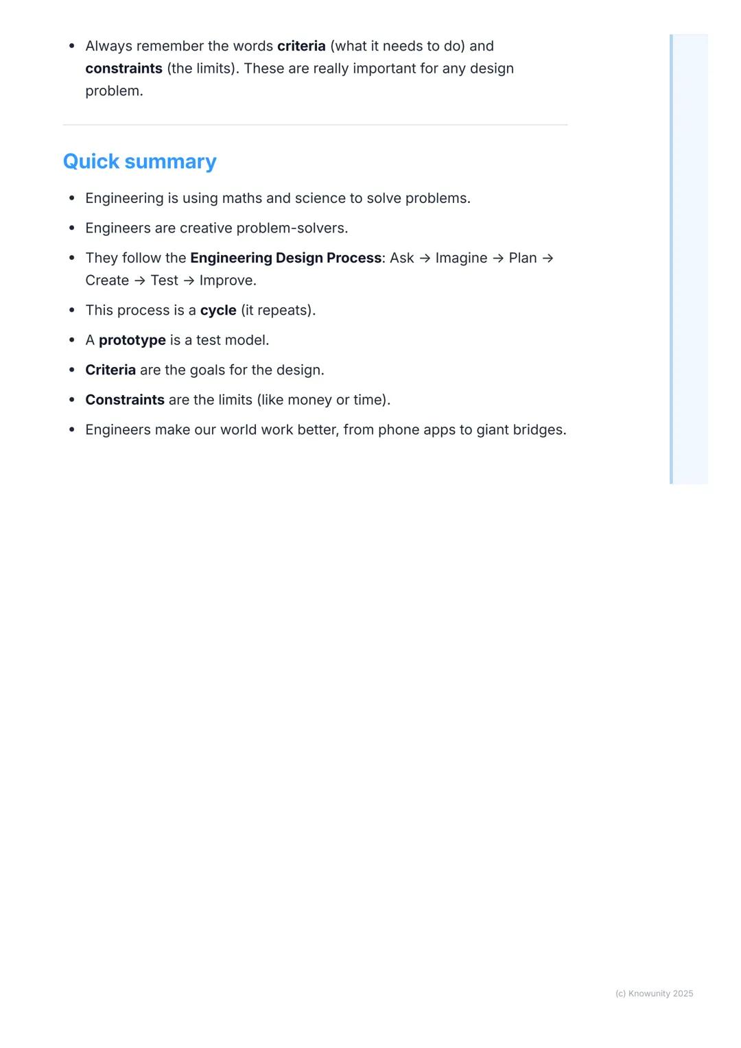 # What is Engineering?
What engineering is all about
Engineering is basically about using science and maths to solve real-world
problems.