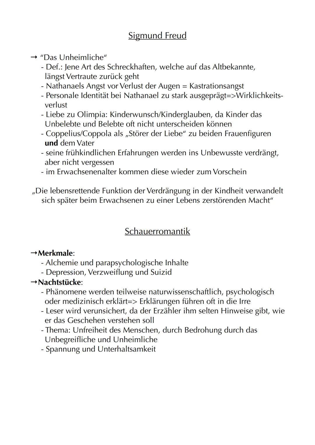 # Der Sandmann
Autor: Ε.Τ.Α. Hoffmann (Ernst Theodor Amadeus Hoffmann)
Jahr: 1816
Textsorte: Erzählung=> Novelle
Protagonisten: Nathanael,