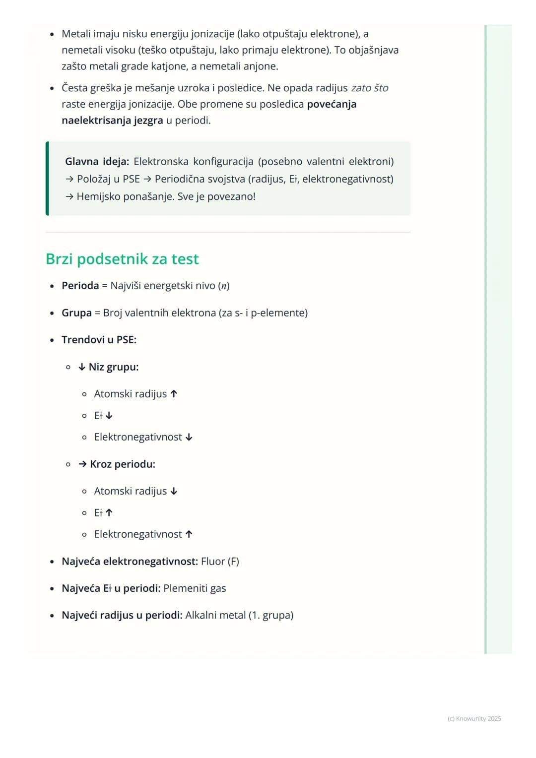 # Periodni sistem elemenata
Veza između strukture atoma i Periodnog sistema
Periodni sistem elemenata (PSE) nije samo tabela, već mapa koj