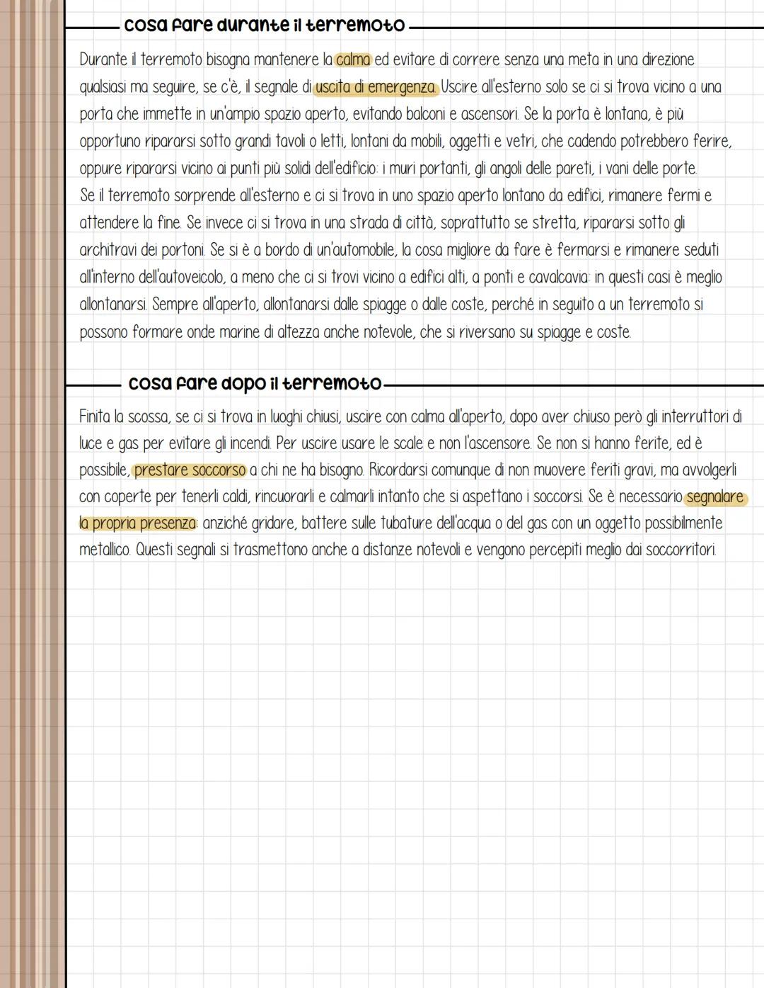 Vulcani e terremoti
NUBI DI CENERI
VULCANICHE
CAMINO PRINCIPALE
CONO SECONDARIO
VULCANO INATTIVO
FUNAROLA
BOMBE VULCANICHE
CAMERA MAGNATICA
