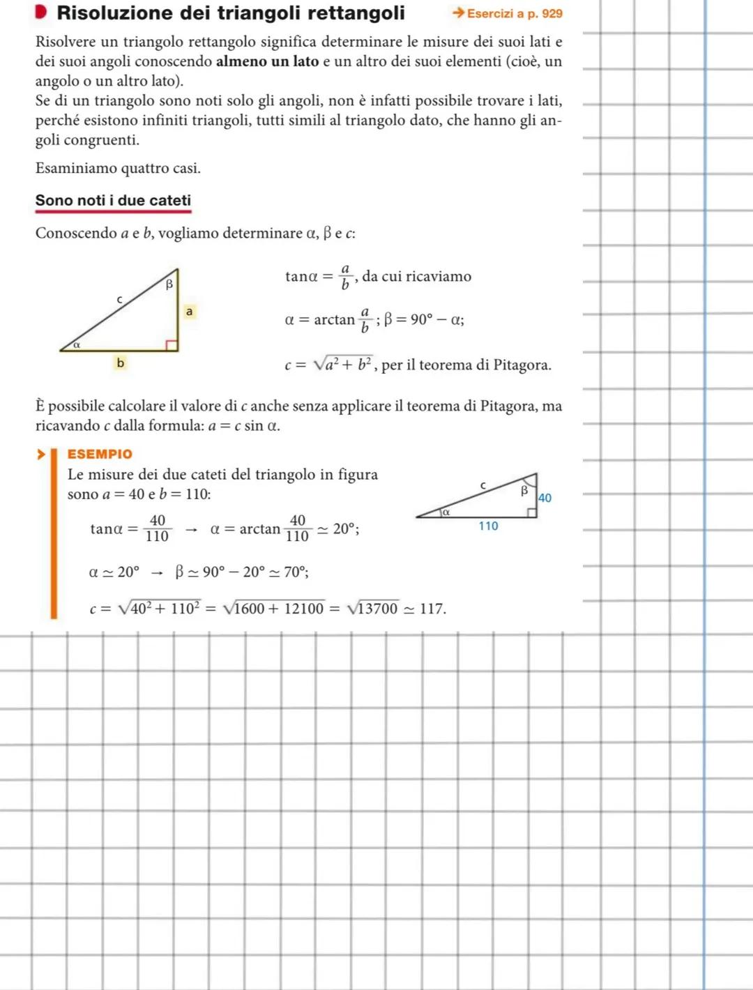 Triangoli rettangoli
Possiamo scrivere le proporzioni
BC: AB=PH: AP,
AC: AB=AH: AP,
e, poiché AP=1, PH = sina e AH = cosa,
otteniamo:
TEOREM