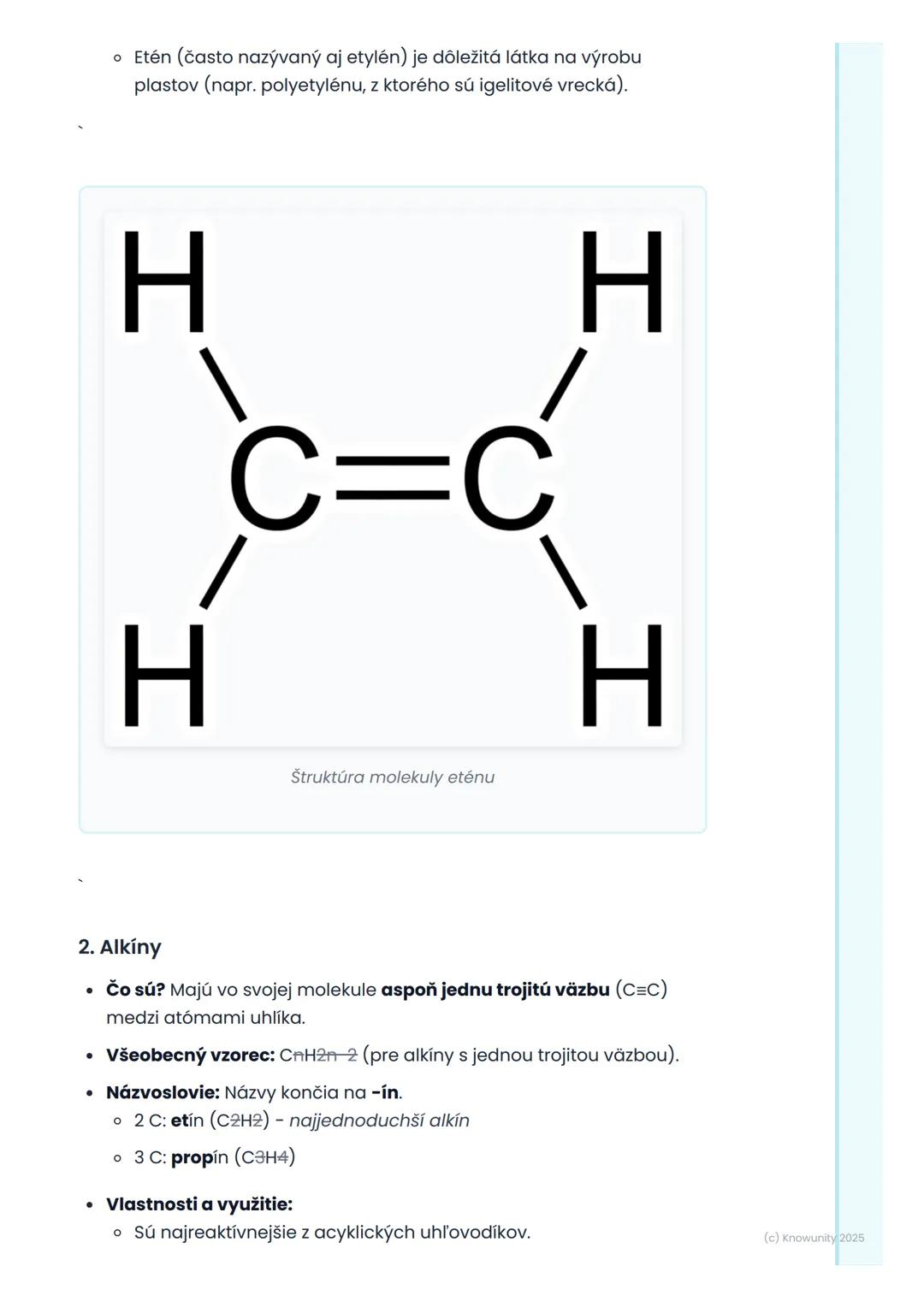 # Uhlovodíky
1. Prehl'ad uhlovodíkov
Uhlovodíky sú úplne základné organické zlúčeniny. Sú to zlúčeniny, ktoré
obsahujú iba atómy uhlíka (C
