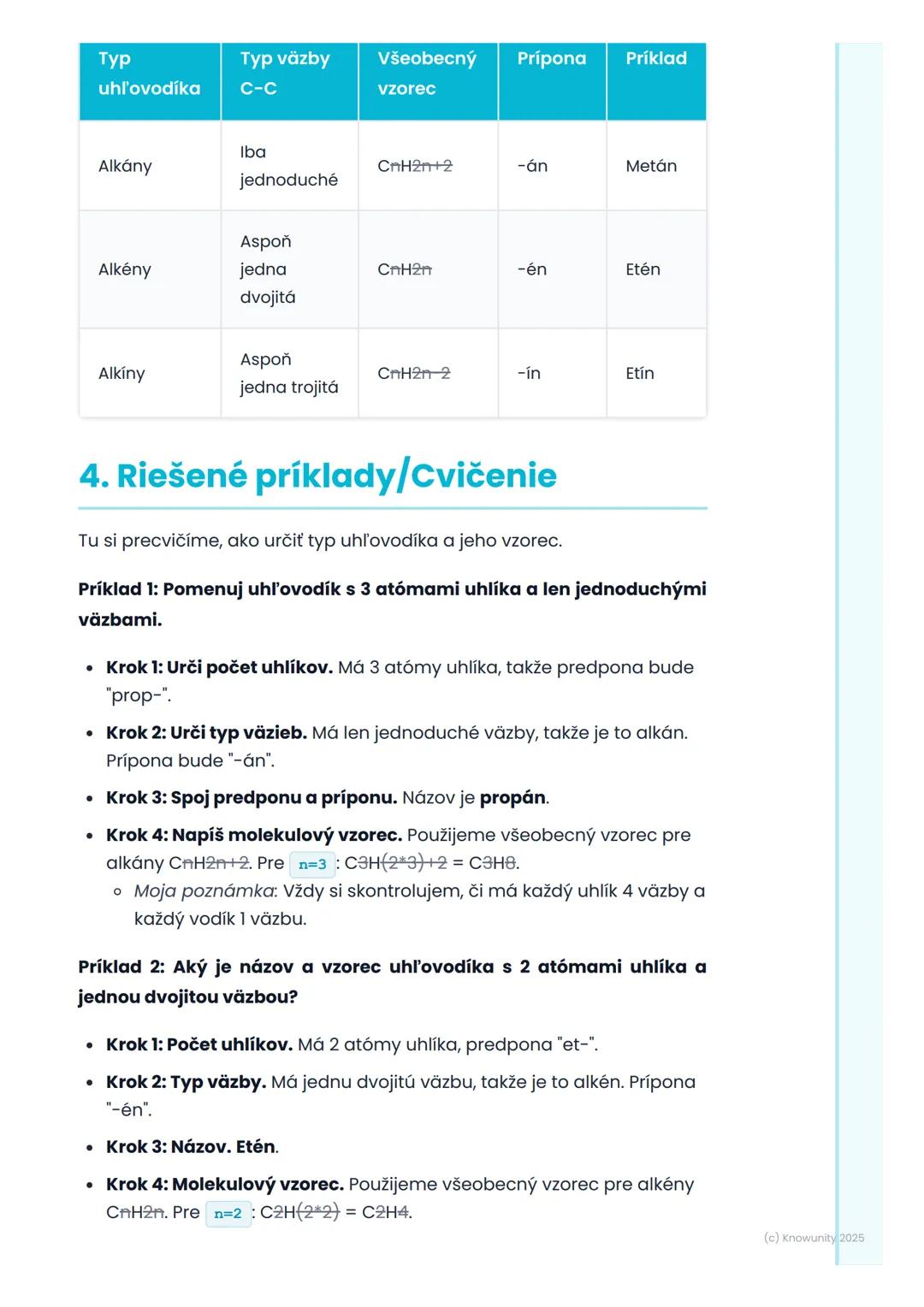 # Uhlovodíky
1. Prehl'ad uhlovodíkov
Uhlovodíky sú úplne základné organické zlúčeniny. Sú to zlúčeniny, ktoré
obsahujú iba atómy uhlíka (C