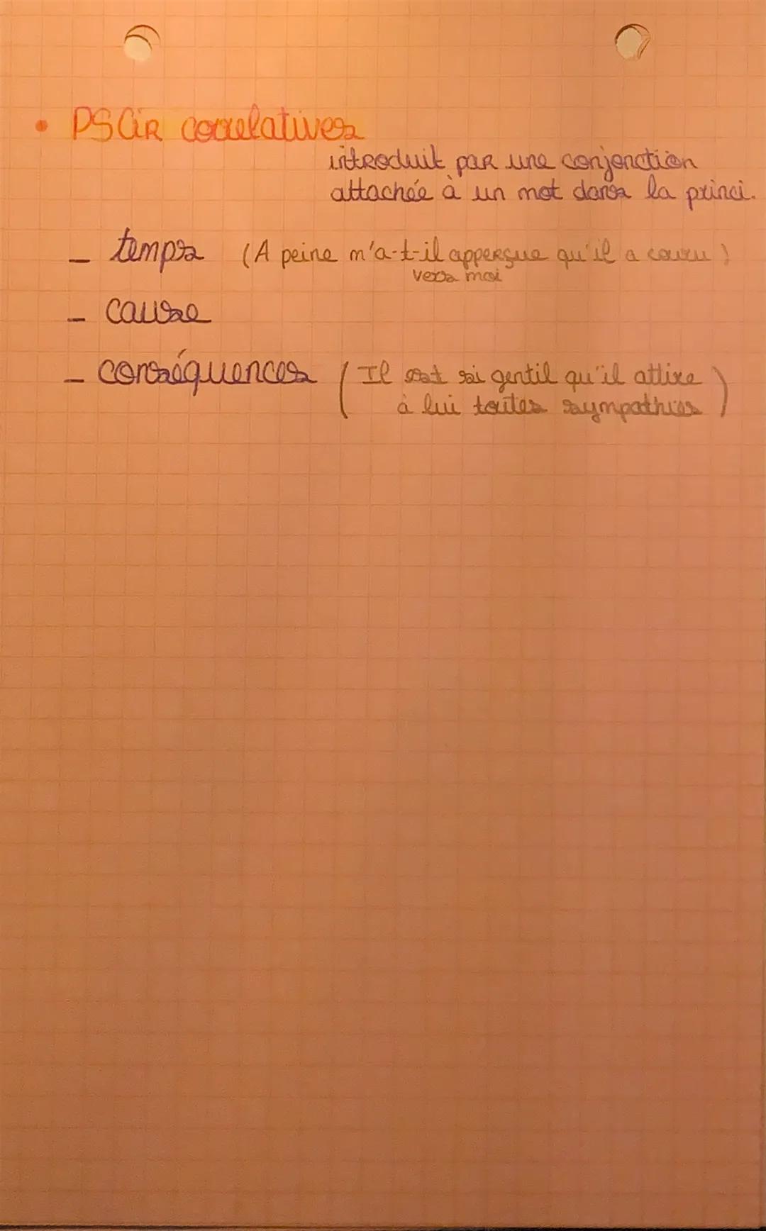 • AsEiR 3 GAC
PSCR conjonctive
tempes
causae
1
1
- concession
comparaison
condition
1
(il n'est pas mort, puisque qu'il)
xocapice caute
cons