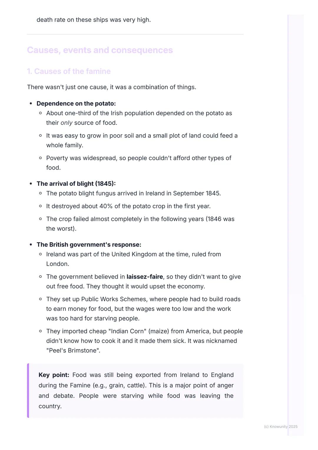 # The Great Famine (An Gorta
Mór)
The Great Famine (An Gorta Mór)
The Great Famine was a period of mass starvation, disease, and emigration