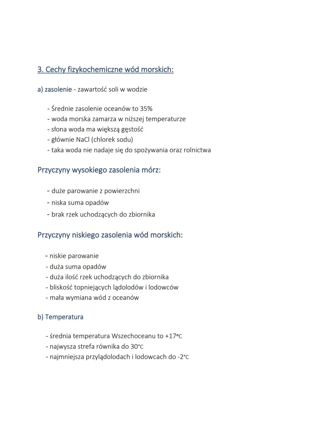 Zasoby wodne ziemi. Wszechocean
1.Zasoby wodne ziemi
1.4 mld km³ - ilość wody w hydrosferze
Z czego:
- 97,5% - woda słona (morza i oceany)
-