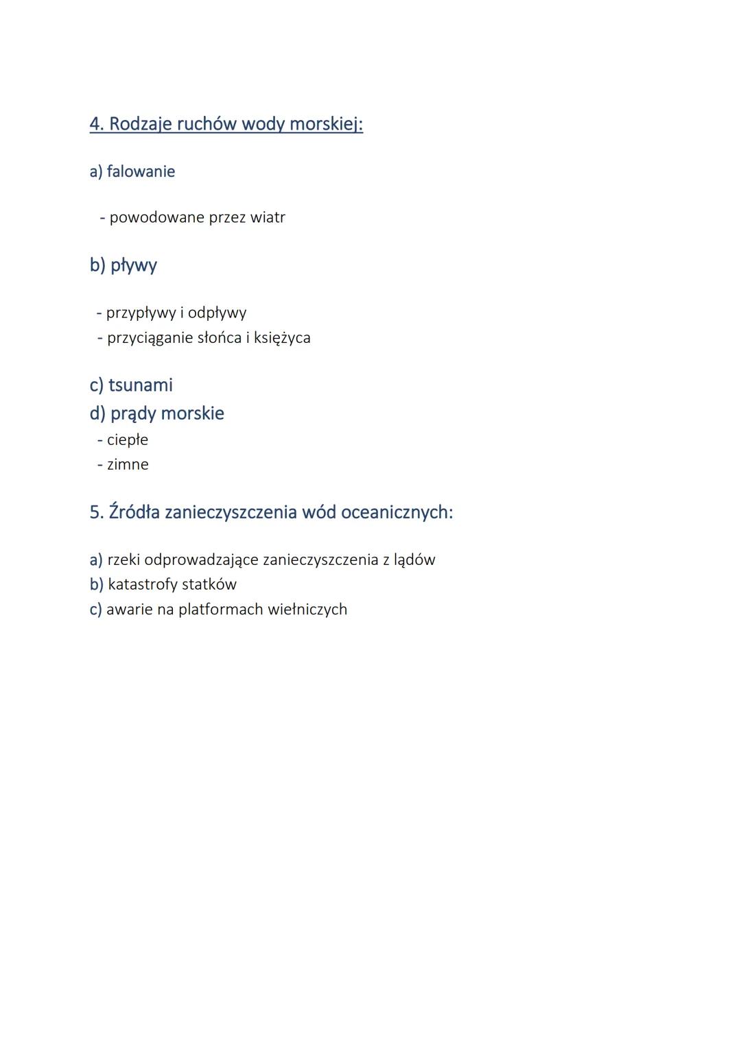 Zasoby wodne ziemi. Wszechocean
1.Zasoby wodne ziemi
1.4 mld km³ - ilość wody w hydrosferze
Z czego:
- 97,5% - woda słona (morza i oceany)
-